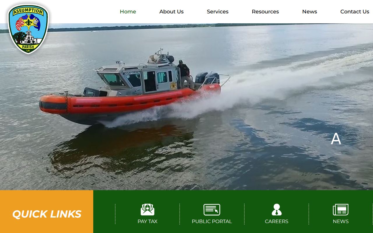 Official Assumption Parish Sheriff's Office website and service links
