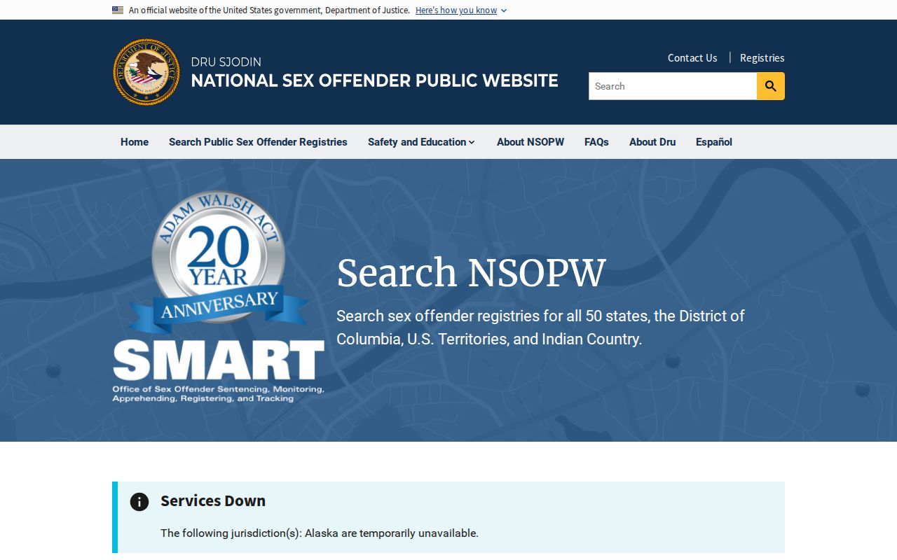 Assumption Parish sex offender search through the official national registry